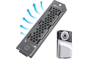 GRAUGEAR Metal Heat Dissipation Case for PS5 Pro PS5 Slim M.2 SSD | Suitable for PS5 NVMe SSD with Heatsink | New Breathable 