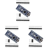 HiLetgo 3pcs Nano V3.0 ATmega328P CH340G 5V 16M Mini USB Micro Controller Board Development Board with PIN Headers Pin Unsold