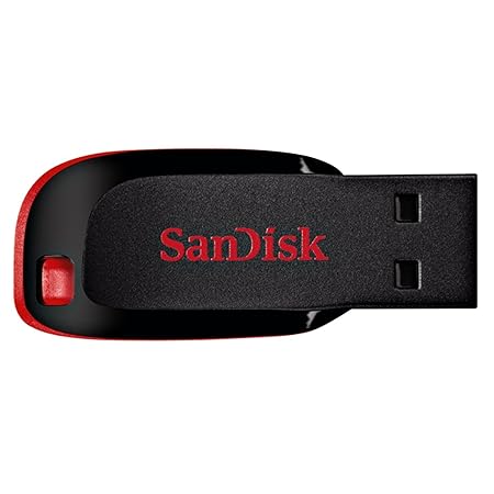 SanDisk Cruzer Blade 32GB USB-Stick schwarz / rot [Amazon Frustfreie Verpackung]