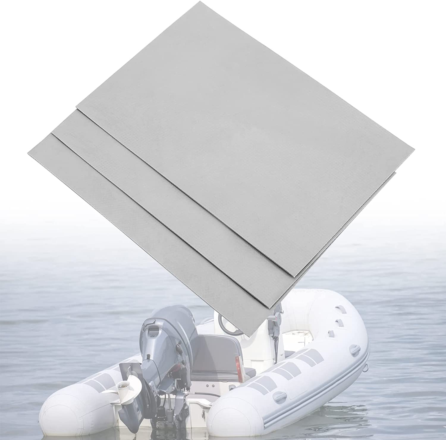 Boat Repair Kit with PVC Patches Set Accessory Boat Repair Patch, 3pcs PVC Repair Patches Kit Set Kayak Patch Repair Kit for Inflatable Raft Boat Canoe Kayak