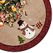 CELIVESGG 48" Burlap Christmas Tree Skirt with Santa,Country Xmas Tree Decorations Tree Skirts Double Layers Holiday Ornaments with Buffalo Plaid Edges primary