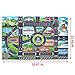 BLUECELL Non-Woven Fabrics Traffic Sign Street City Fun Play Map for Kids 33 x 23 Inches