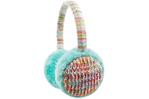 BUTITNOW Kids Knit Earmuffs Soft Plush Comfortable Winter Outdoor Ear Warmers for Boys Girls Age 4-16 Years