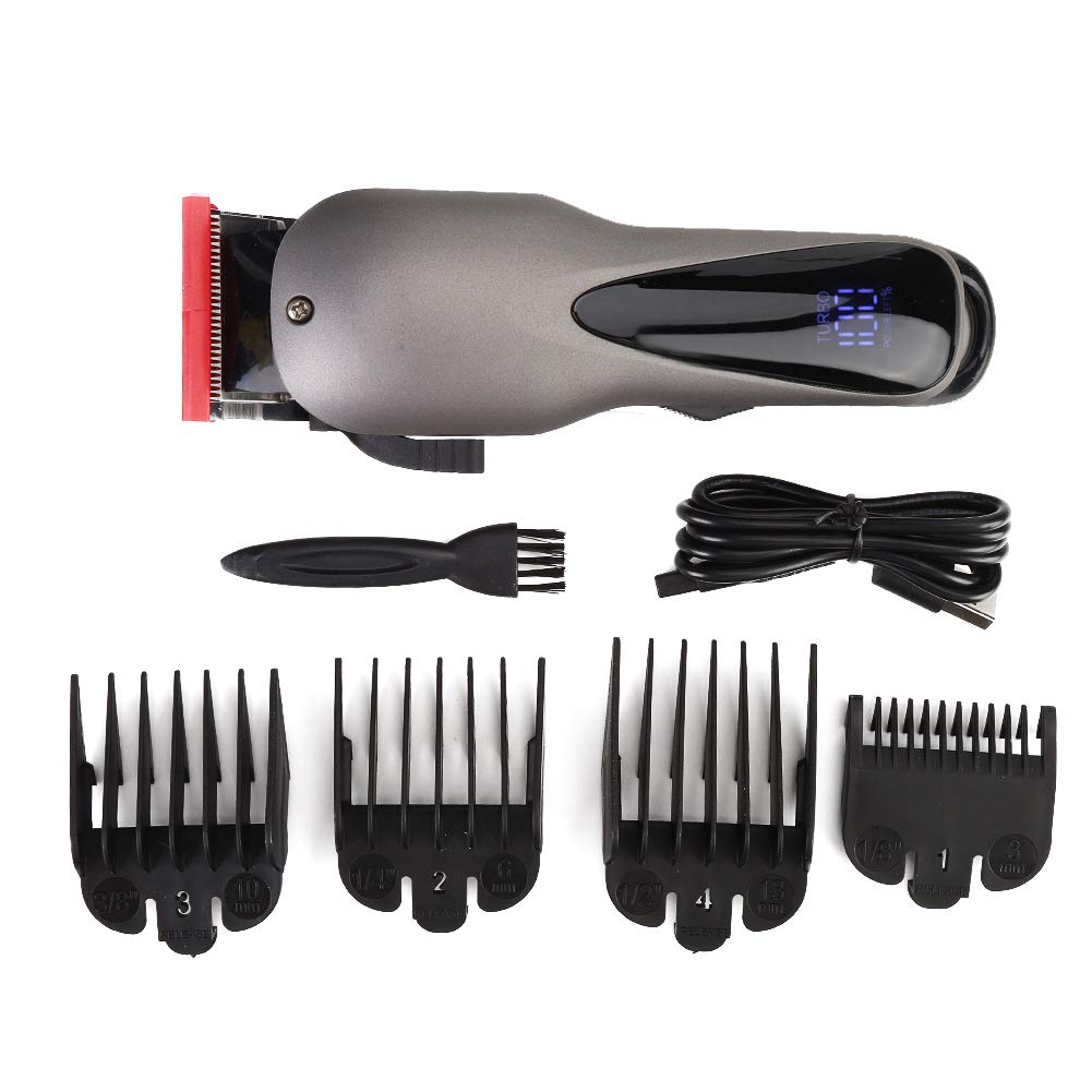 Rechargeable Cordless Hair Clippers, LED Adjustable Electric Hair Trimmers, Haircut Machine Electric Barber Hair Cutter for Men and Kids