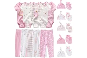 Kiddiezoom Unisex Baby Layette Essentials Giftset Clothing Set 19-Piece