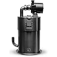 Ultum Nature Systems Blitz Stainless Steel Aquarium Filter - Metal Fish Tank Filters w/Mechanical & Biological Filters, Customizable Filter Media, for Desktop/Nano Tanks - 4.72 x 8.66 in - 32 oz