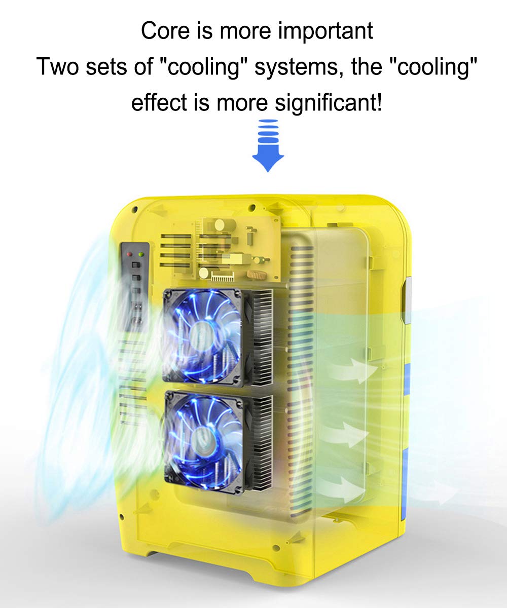 MENUDOWN Nevera De Coche 22L Mini Portátil Coche/Hogar (12V / 220V ...