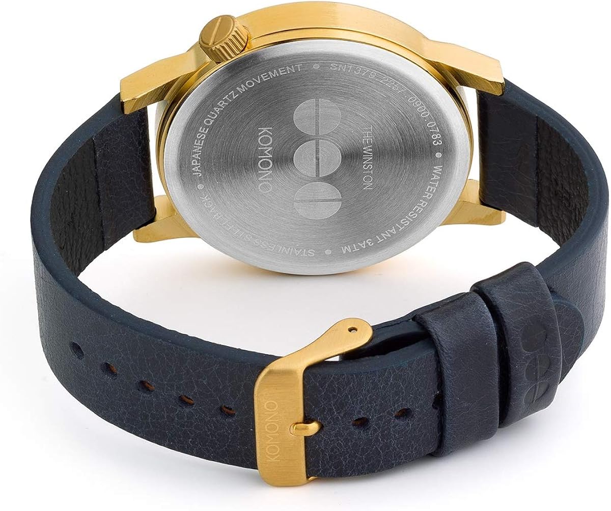 Komono Reloj Analógico de Cuarzo Unisex con Correa de Cuero ...