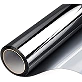 Filmgoo One Way Window Film Non-Adhesive Static Cling Daytime Privacy Film Sun Blocking Heat Control Mirror Window Tinting Fi