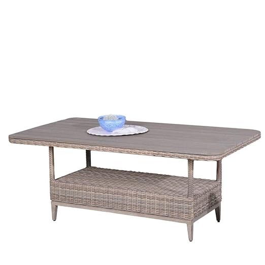 OUTLIV. Gartentisch Castello Loungetisch 170x90 cm Geflecht/Polywood Outdoor Tisch
