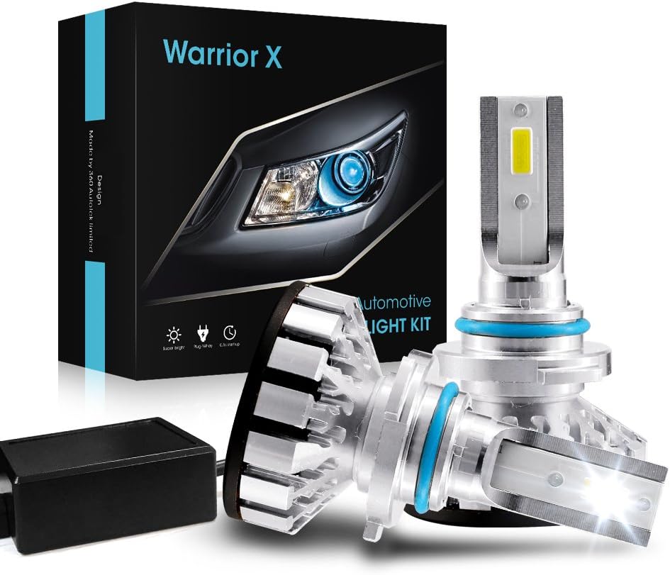 Afibraru (HB4) 9006 Led Headlight Bulbs Conversion kit 10000LM 72W 6000K White Replacement for Halogen/HID Kit