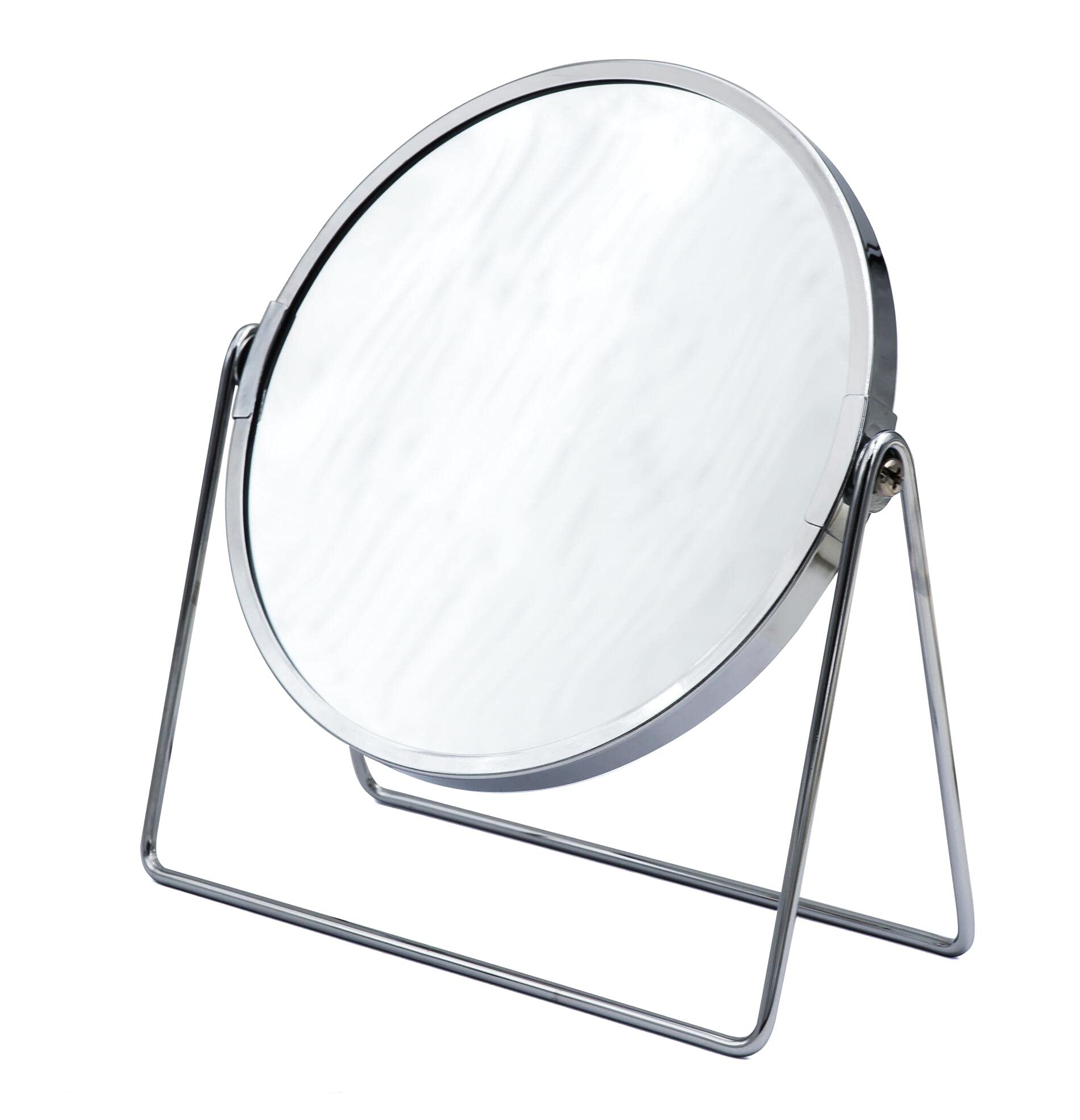 RIDDER Make-Up Mirror/Vanity Mirror/Standing Mirror Summer Chrome with 5x Magnification Handy Modern Chrome