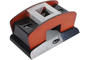 Automatic Card Shuffler, One Key Start, Noise Reduction, Quick Shuffling, Convenient Accessory, Portable Design, 2/4/6 Deck, 