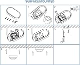 ANWIO 14W Outdoor Oval Bulkhead Light 4000K 1400LM IP54 220-240V view 7