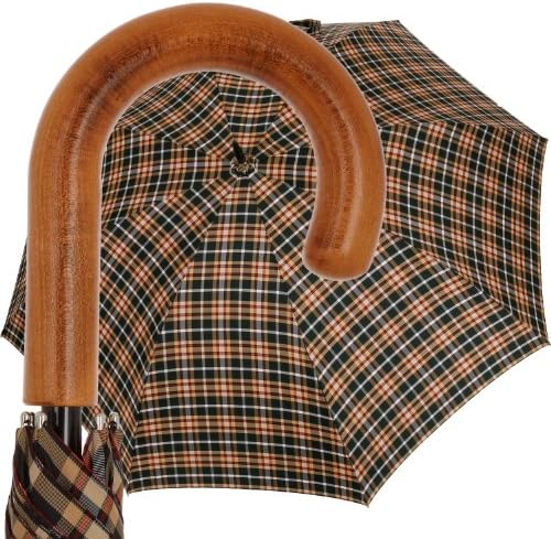 Golf Umbrella Steel - Tartan beige