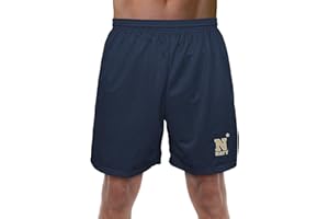 CAMPUS LAB Collegiate Official NCAA Men's Athletic Mesh Lined Workout Gym Shorts 7" Inseam Primary Logo Collection