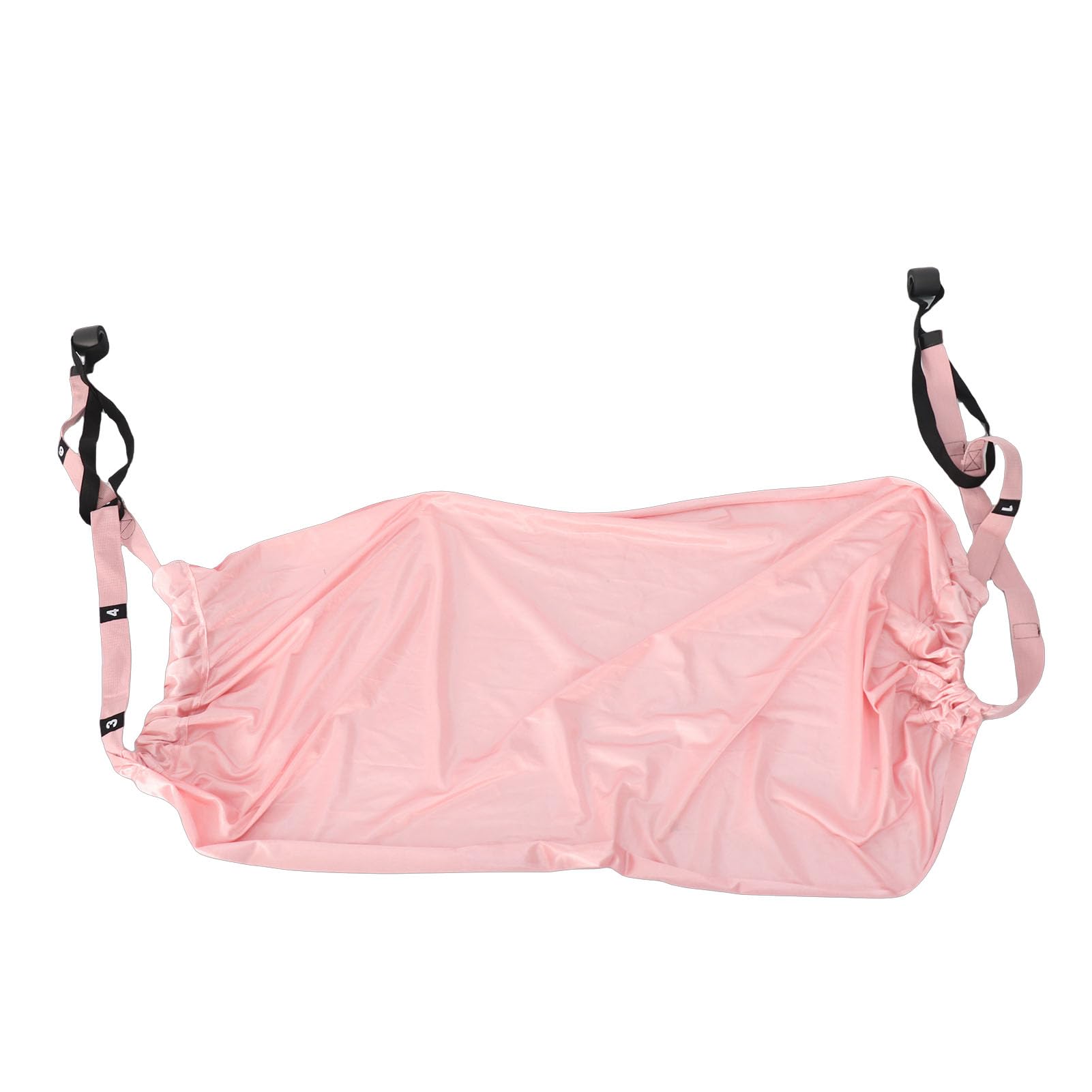 Aerial Yoga Strap, Heavy Duty Elastic Leg Stretcher Portable Folding Flexibility Training Equipment (Pink)