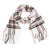 TZ Promise Tartan Plaid Cashmere Feel Classic Soft Luxurious Winter Scarf For Men Women