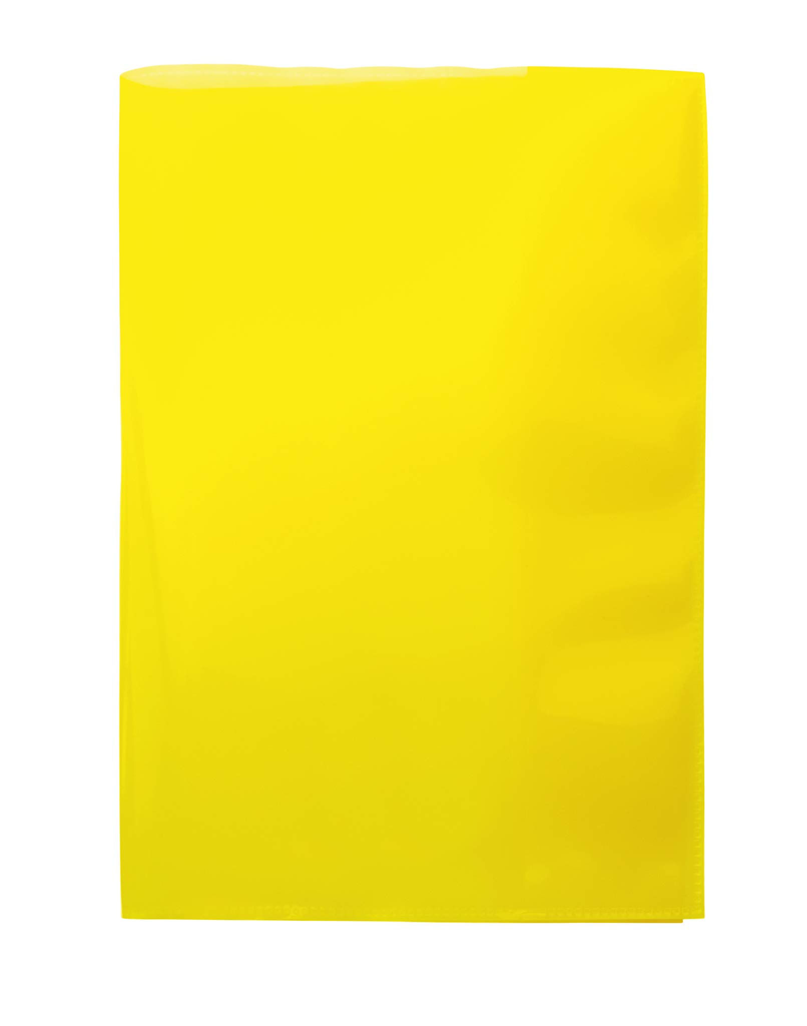 HERMA 19611 Notebook Covers A5 Transparent Yellow, Pack of 10, Book Covers Made of Durable, Wipe-Clean & Extra Thick Polypropylene Film, Transparent Notebook Cover Set for School Notebooks, Coloured