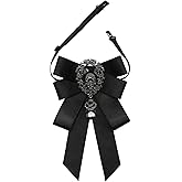 Gsyziux Rhinestone Bow Ties for Men, Sparkle Mens Bowtie Adjustable Men's Bowties for Wedding Prom Party Date