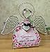 Grandmother Candle Holder - Glass Angel Tealight Candleholder with Flowers - Grandmas are Angels On Earth