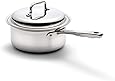 360 Stainless Steel Sauce Pan with Lid, Handcrafted in the USA, Surgical Grade Stainless Steel Saucepan, Induction Cookware, Waterless Cookware, Dishwasher Safe, Oven Safe, Professional Grade. 3 Quart