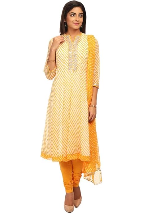 biba red cotton kalidar suit set