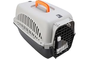 Dog Carrier, Travel Pet Carrier Plastic Pet Transport Box Ventilated Crate Puppy Training Crate with Ample Space for Outdoor 