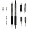 ELZO 3 in 1 Stylus, Disc Stylus Touch Screen Pens and Gel Pen Combo, 2 Pcs with 6 Replacement Tips for All Touch Screens Tablets and Cell Phones, iPhone/iPad/Samsung/Lenovo and More