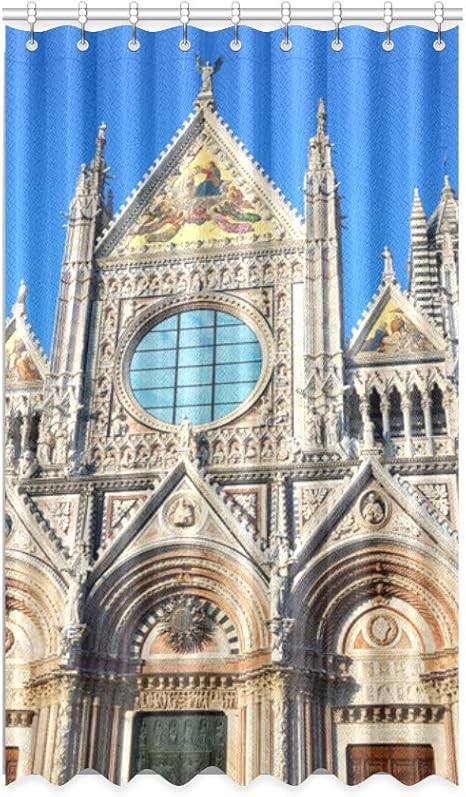 Cortinas de ventana para niña Cortinas oscuras vintage de la catedral