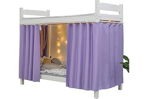 Navhao Dorm Home Solid Thicken Bunk Blackout Bed Curtains Cloth Bed Canopy Men Women Single Sleeper