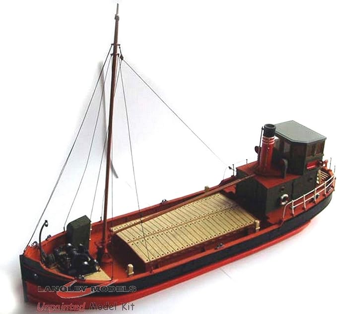 Langley Models 67ft Clyde Puffer Full Hull O Scale UNPAINTED Kit OM2S