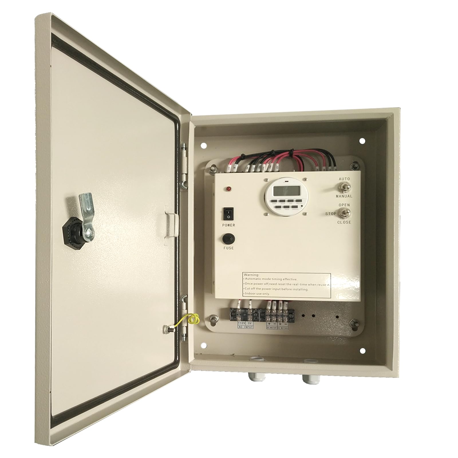 Photo 1 of (see notes) TIRUSS Greenhouse Roll Up Motor Timer Controller Automatic Ventilation Control with AC110V to DC24V Transformer Timing Switch for Greenhouse Film Side Roof Curtains