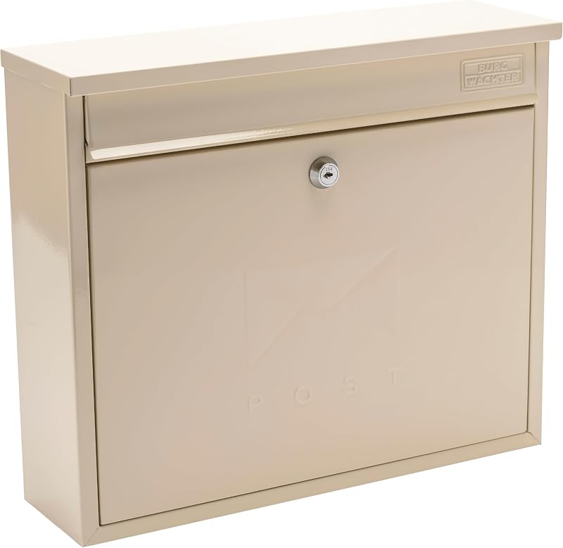 Burg-Wächter MB02AC Antique Cream Wall Mounted Post Box 36x31x10cm