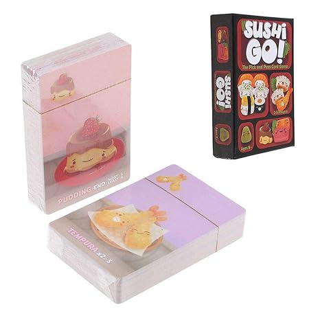 Outtybrave Sushi Go! Party-Bretspiel – Party Family Kartenspiel, Papier, Siehe Abbildung, Einheitsgröße