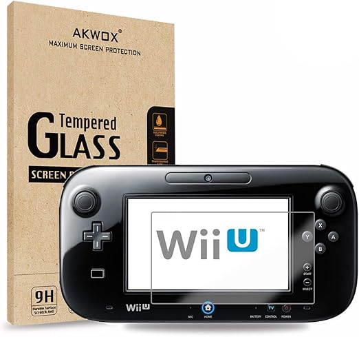 2 In 1 Tempered Glass Screen Protector For Nintendo Wii U Akwox 0 3mm 2 5d High Definition 9h Premium Clear Screen Protective Film For Nintendo Wii U Amazon Co Uk Pc Video Games