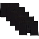 Amazon Essentials Men's Cotton Jersey Boxer Briefs (Available in Big & Tall), 5-Pack