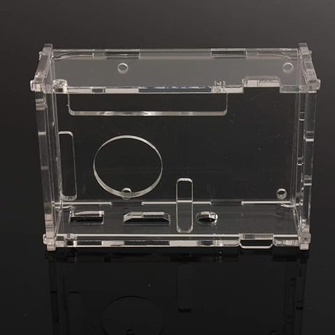 ILS - Carcasa de acrílico transparente + 2 kits de disipador de calor para Raspberry Pi B+