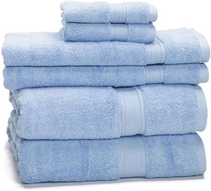 900 GSM 100% Egyptian Cotton 6-Piece Towel Set - Premium Hotel Quality Towel Sets - Heavy Weight & Absorbent - 2 Bath Towels 30" x 55", 2 Hand Towels 20" x 30", 2 Washcloths 13" x 13" Charcoal: Home & Kitchen