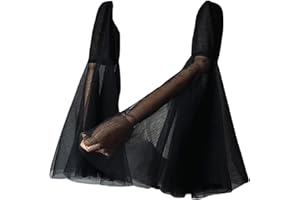 SAQULOPR Detachable Long Sleeves in Satin/Organza/Tulle/Chiffon for Women Wedding Dresses