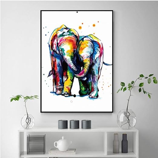Animal Decoracion Moderna Para El Hogar Arte De La Pared Pintura