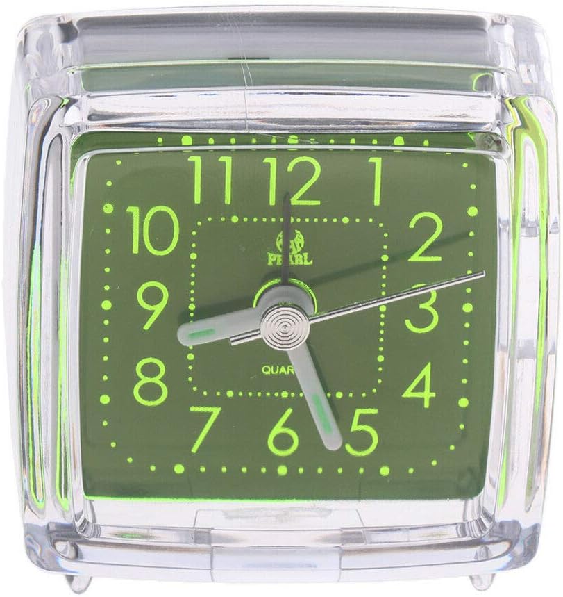 Home Decor Portable Small Alarm Clock Compact Travel Quartz