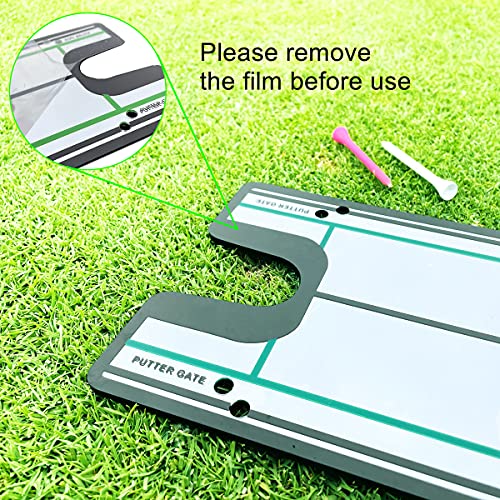 GLANC Golf Putting Mirror Set, 3 in 1 Set Golf Putting Training Aid