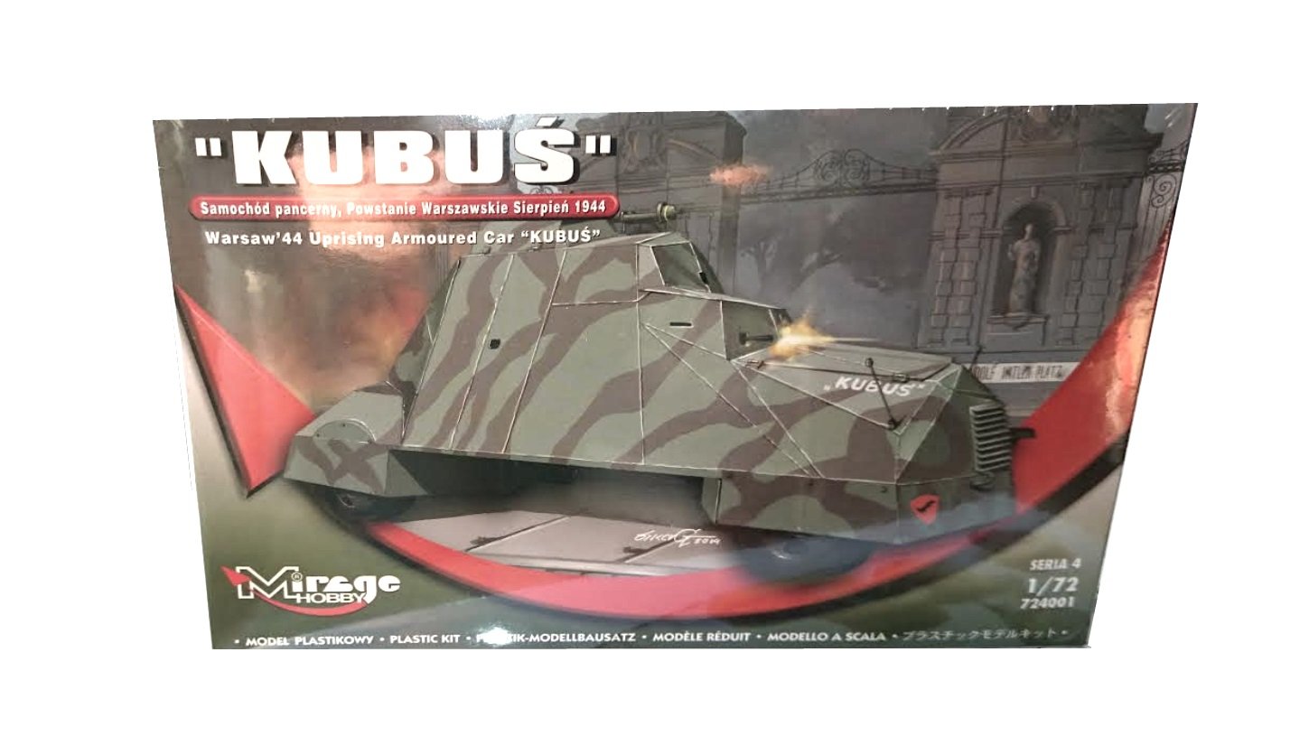 Mirage Hobby 724001 44 – Model Kit Cube Warsaw Uprising Armoured Car