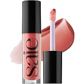 Saie Glossybounce - Hydrating Lip Gloss and Tinted Lip Oil Hybrid with Hyaluronic Acid &amp; Jojoba Oil for Non-Sticky, Ultra-Shiny, Plump &amp; Soft Lips - Everyday Makeup Essential - Bounce (.17 oz)