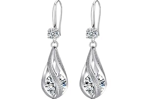 LOLVMVCHI 925 Sterling Silver Drop Earrings for Women Trendy Gold Hypoallergenic Dangle Earrings Wedding Earrings Jewelry for Brides