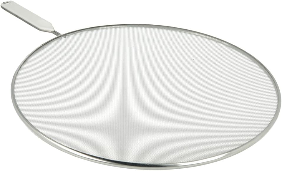 Metaltex Aluminium Mesh Splatter Screen Splash Guard 33cm Silver