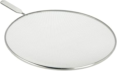 Metaltex Aluminium Mesh Splatter Screen Splash Guard 33cm Silver