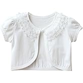 CHENXIN Girl Shrugs Knit Long Sleeve Lace Bolero Cardigan Shrug