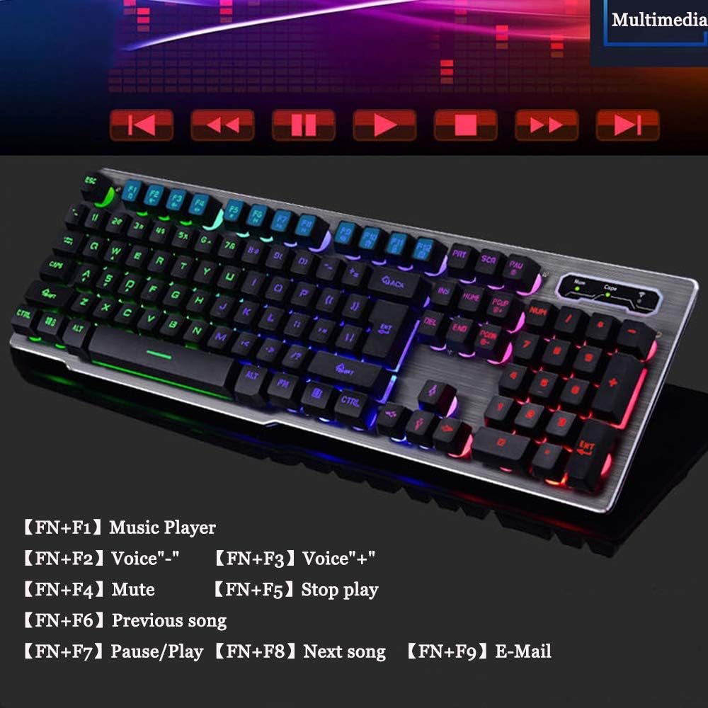 Lexontech 2 4 G Wiederaufladbare Kabellose Tastatur Und Amazon De Computer Zubehor